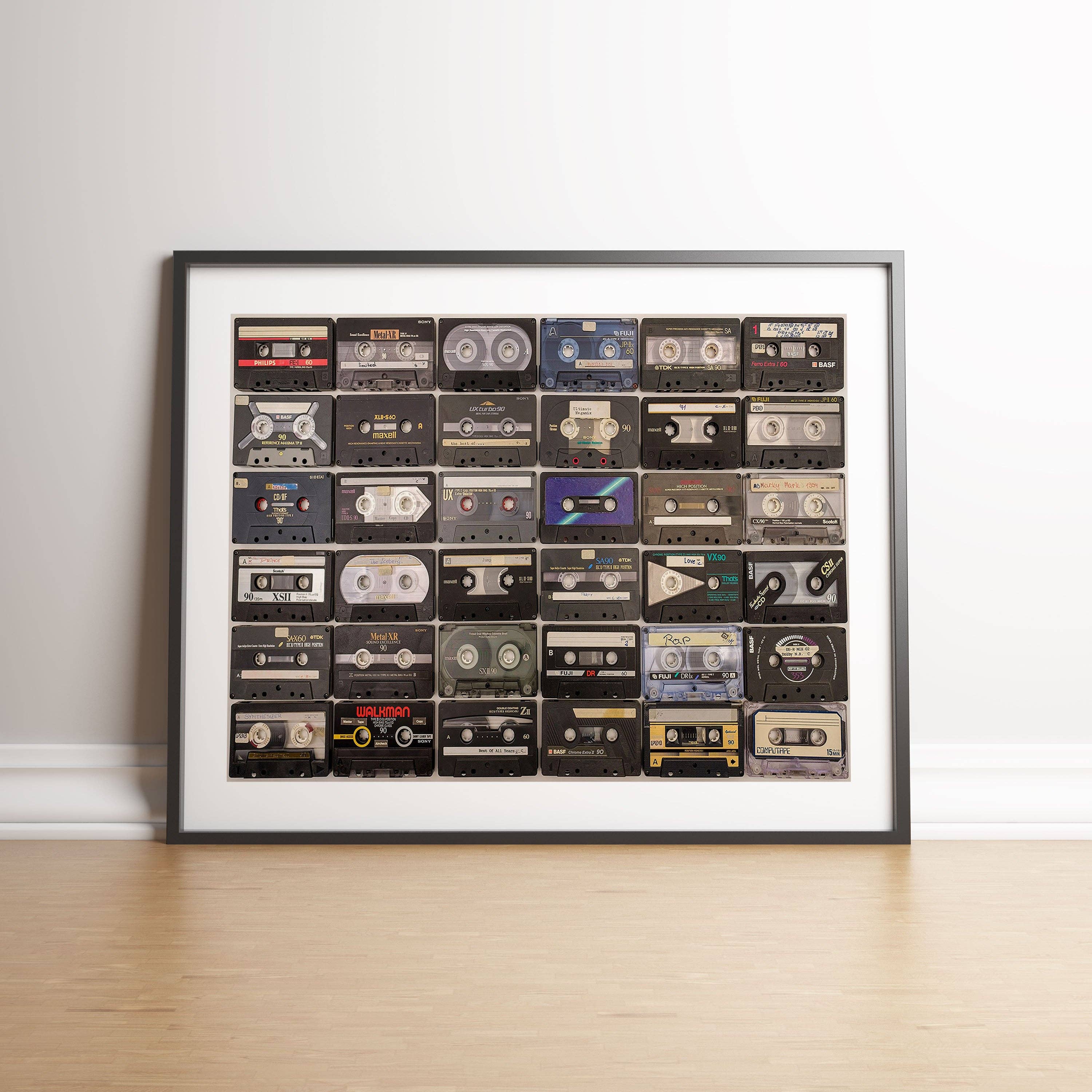 Gallery Print and Art – wholesale Art print – Retro Cassette Tape Collage