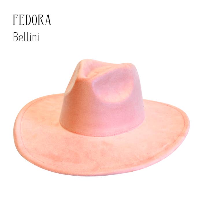 Wildflowers and Barley - Vendita all'ingrosso Fedora - Donna - Fedora con corona da rancher in finta pelle scamosciata vegana – Cappello regolabile per fai da te e bruciatura di cappelli18