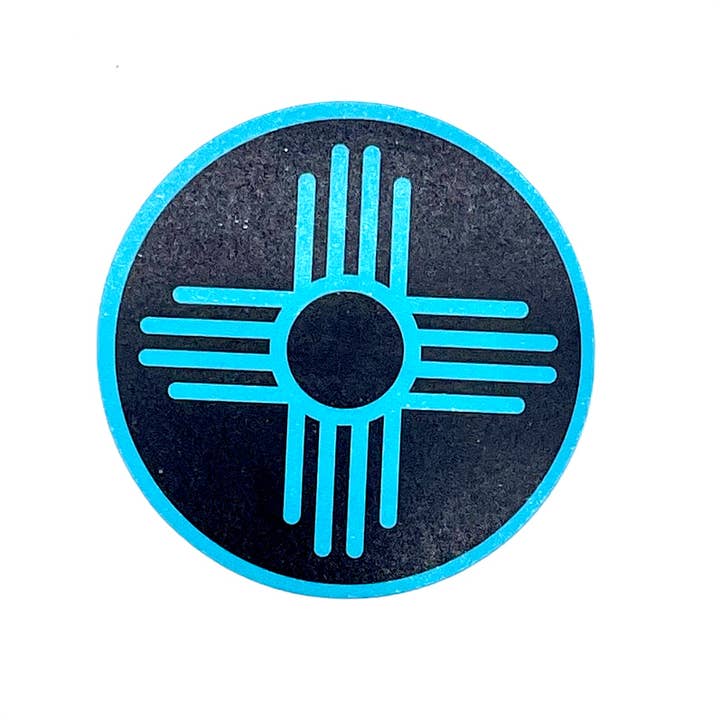 Zia Black Circle - Sticker for wholesale by Metal the Brand