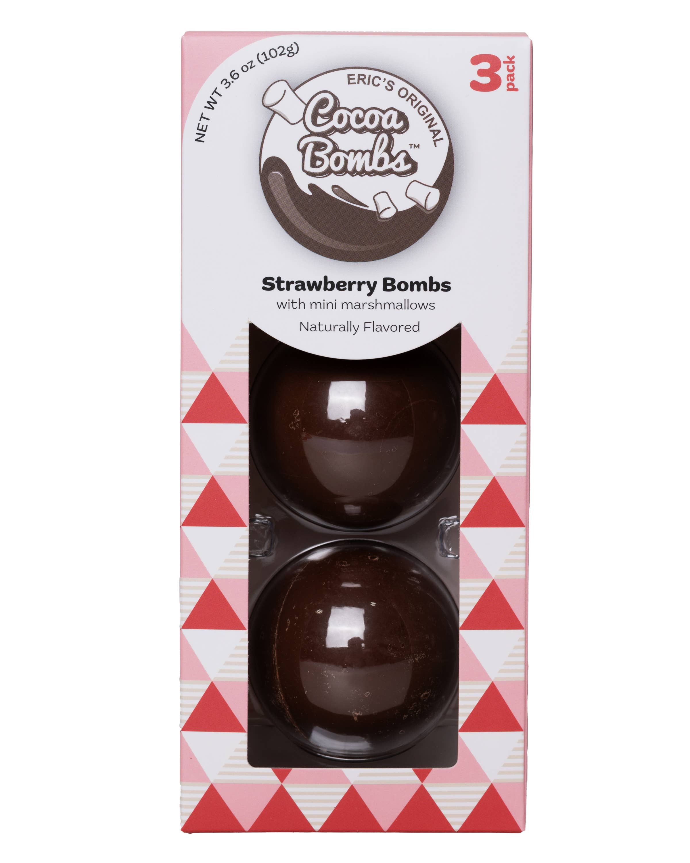Cocoa Bombs™ - Vendita all'ingrosso Mix per cioccolata calda - Confezione da 3 bombe al cacao alla fragola