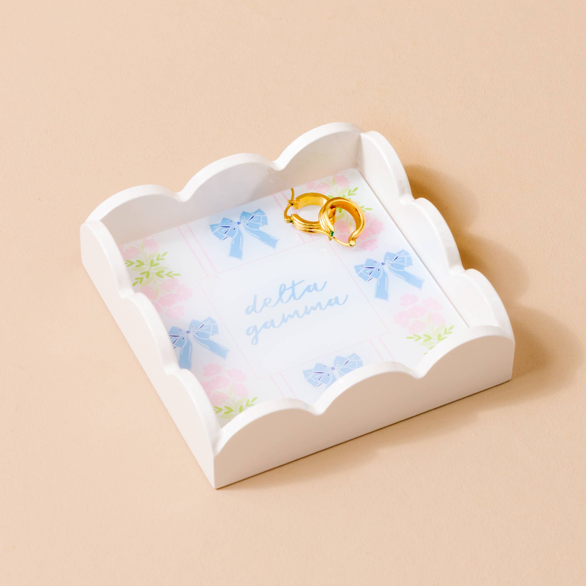 The Darling Effect - Wholesale Keychain - Women's - Sorority Scallop Trinket Tray - 19 Chapters Available11