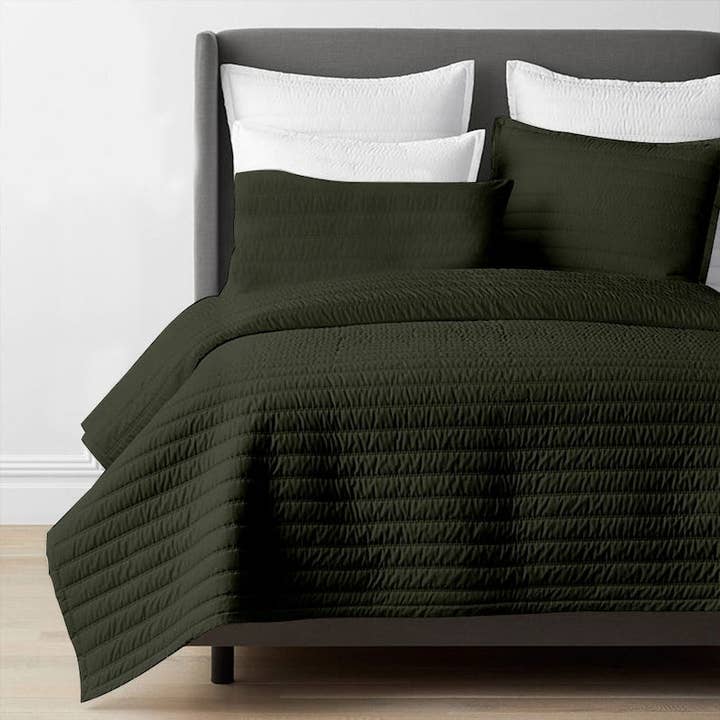 Channel stitch - Linen Cotton Quilt Sets for wholesale by The Tangerine Store