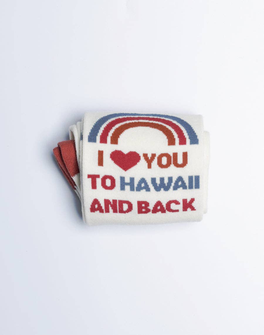 Just Fun Socks - Wholesale Socks - Women's - Women's I Love You To Hawaii And Back Crew Socks4