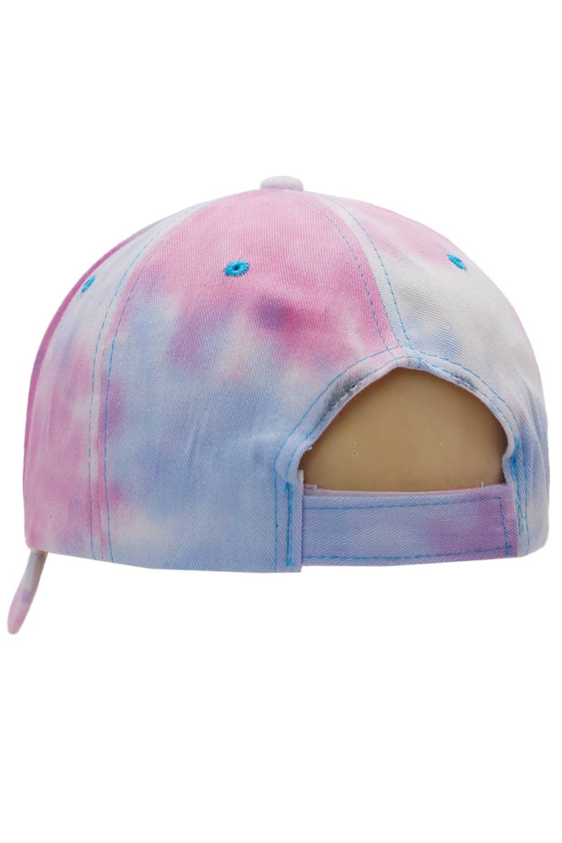 Cap Zone – wholesale Baseball cap – Women's – Breast Cancer Awareness Tie Dye Baseball Cap4