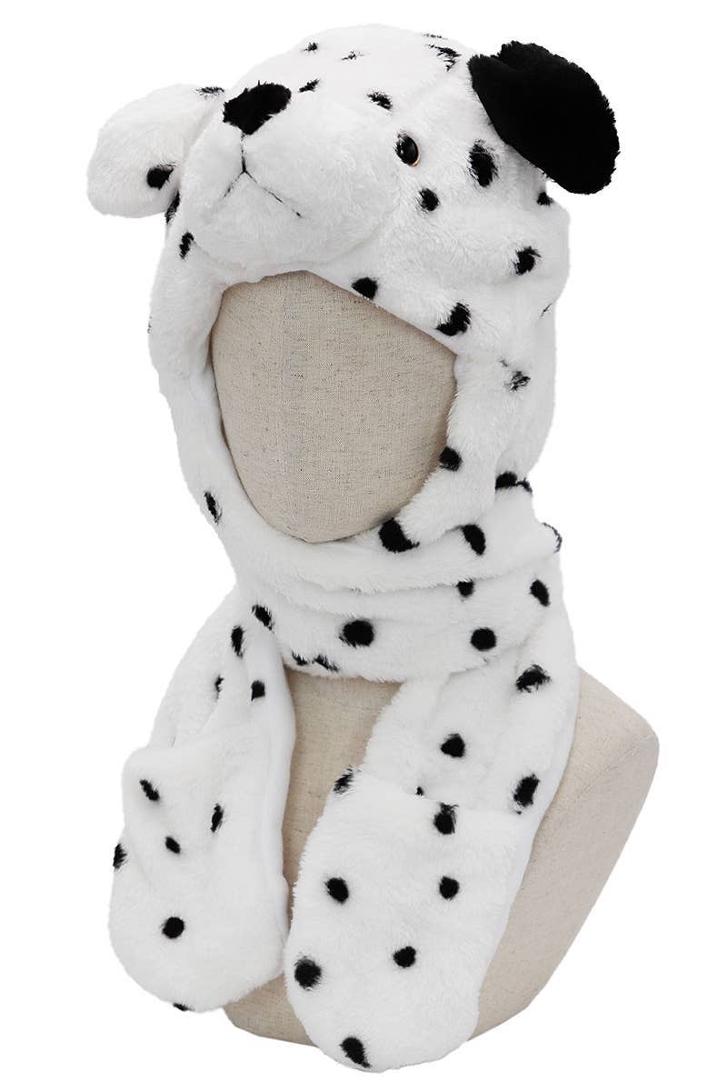 ASSORTED Animal Pals Fuzzy Plush Hat With Long Ear Flaps for wholesale on Faire8