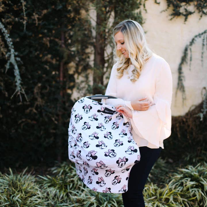 Milk Snob - Wholesale Car Seat Cover - Kids & Baby - Disney 5-in-1 Multifunctional Cover Minnie Mouse2