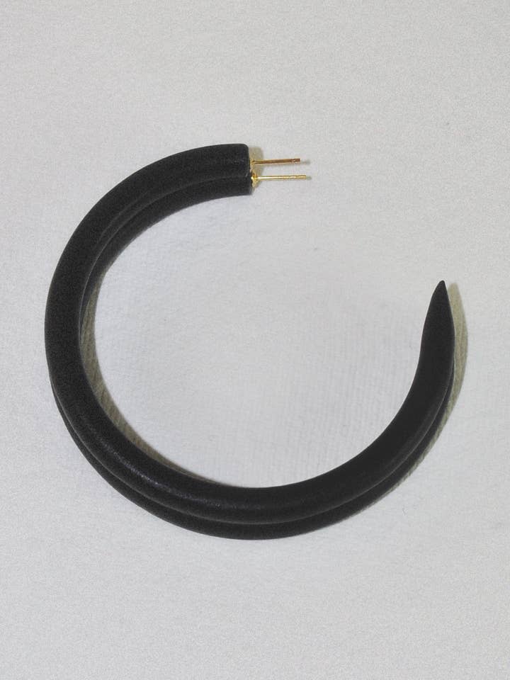 Midnight Large Hoop for wholesale by BINKY AND LULU