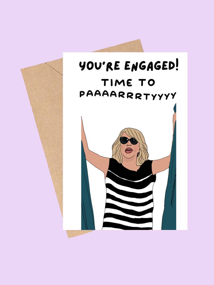Bridesmaids Engagement Card | Celebration | Pop Culture for wholesale by Tiny Baker Creations