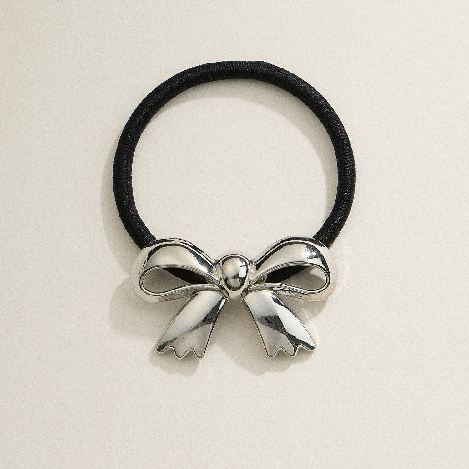 Lilla Haven - Wholesale Hair Tie - Metallic Bow Hair Tie1