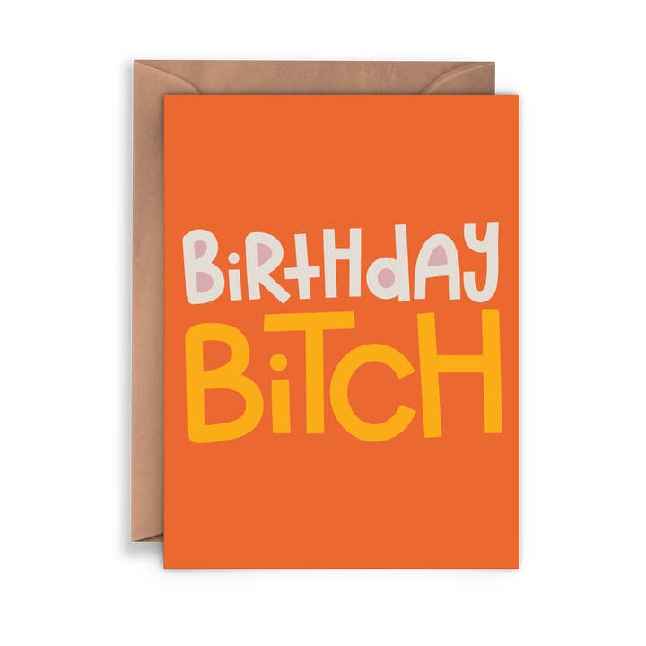 Gelukkige verjaardag Bitch Feministische kaart voor wholesale door Twentysome Design