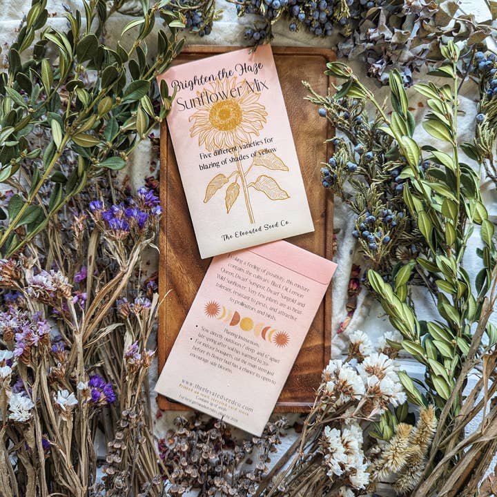 The Elevated Seed Co. - Vente Graines de plantes - Mélange de graines de tournesol Garden Mix