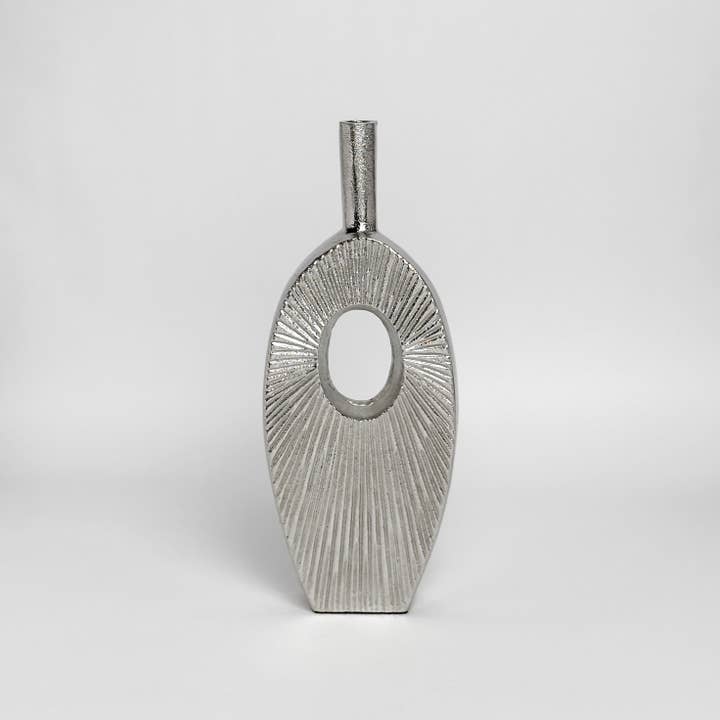 India Handicrafts Inc - Wholesale Vase - Silver Vase1