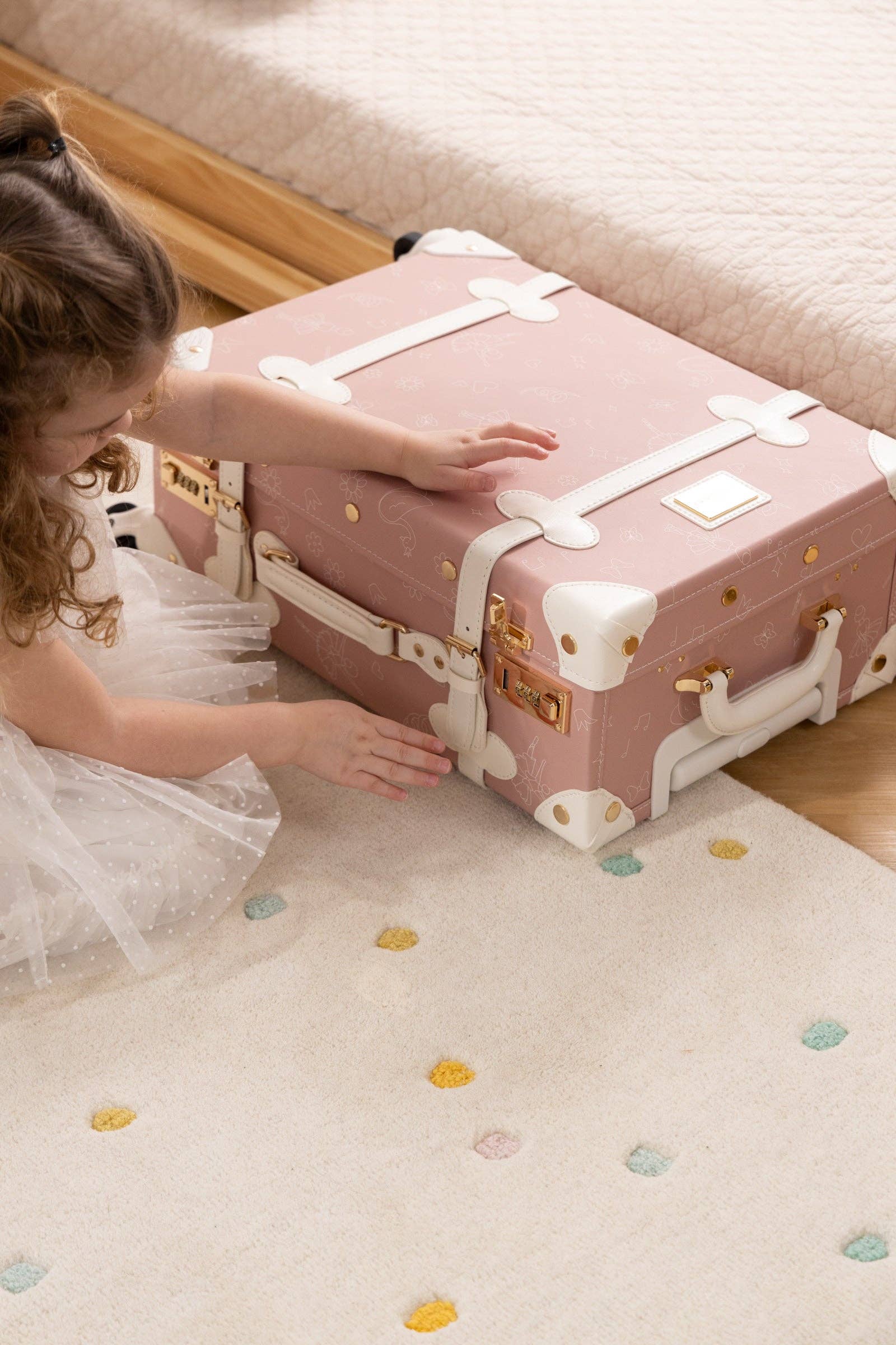 Coco Village - Wholesale Luggage - Kids - Vegan Leather Carry-On Suitcase - Ballerina2