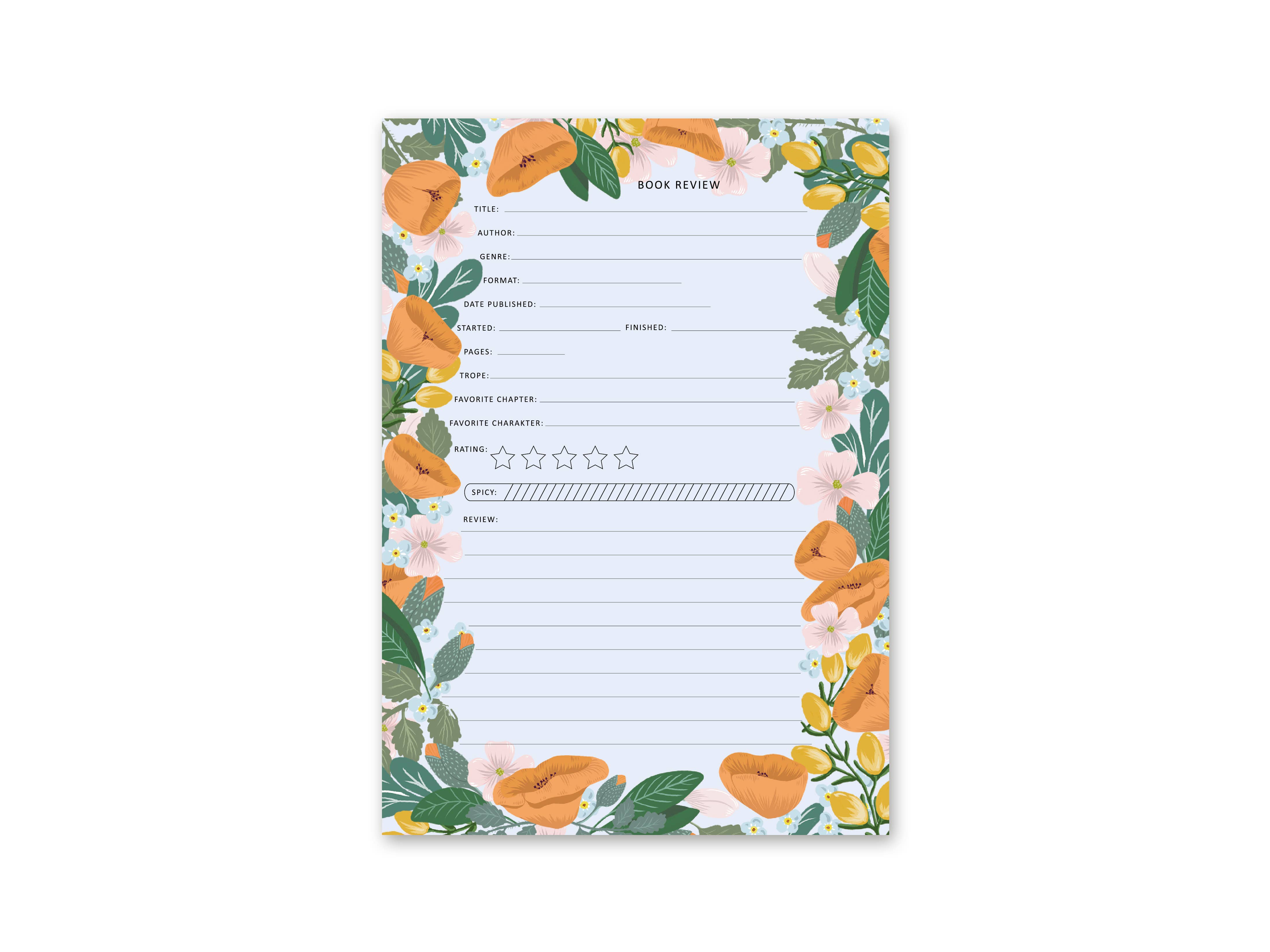 Emadam - Art & Design - Wholesale Notepad - Notebook - Book Review, A50