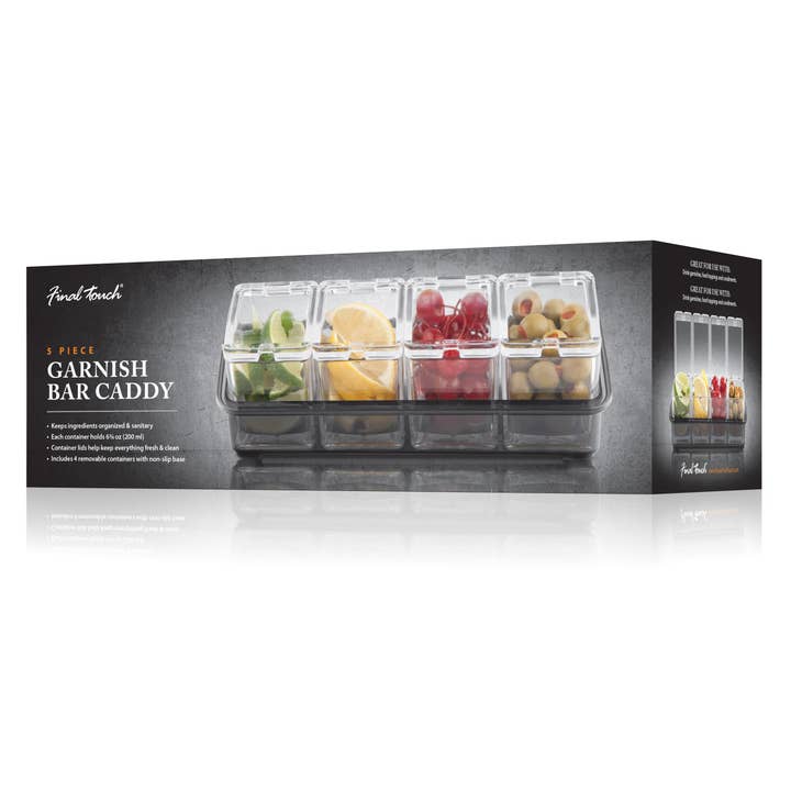 Final Touch - Wholesale Bar Tool - 5 Piece Garnish Bar Caddy7