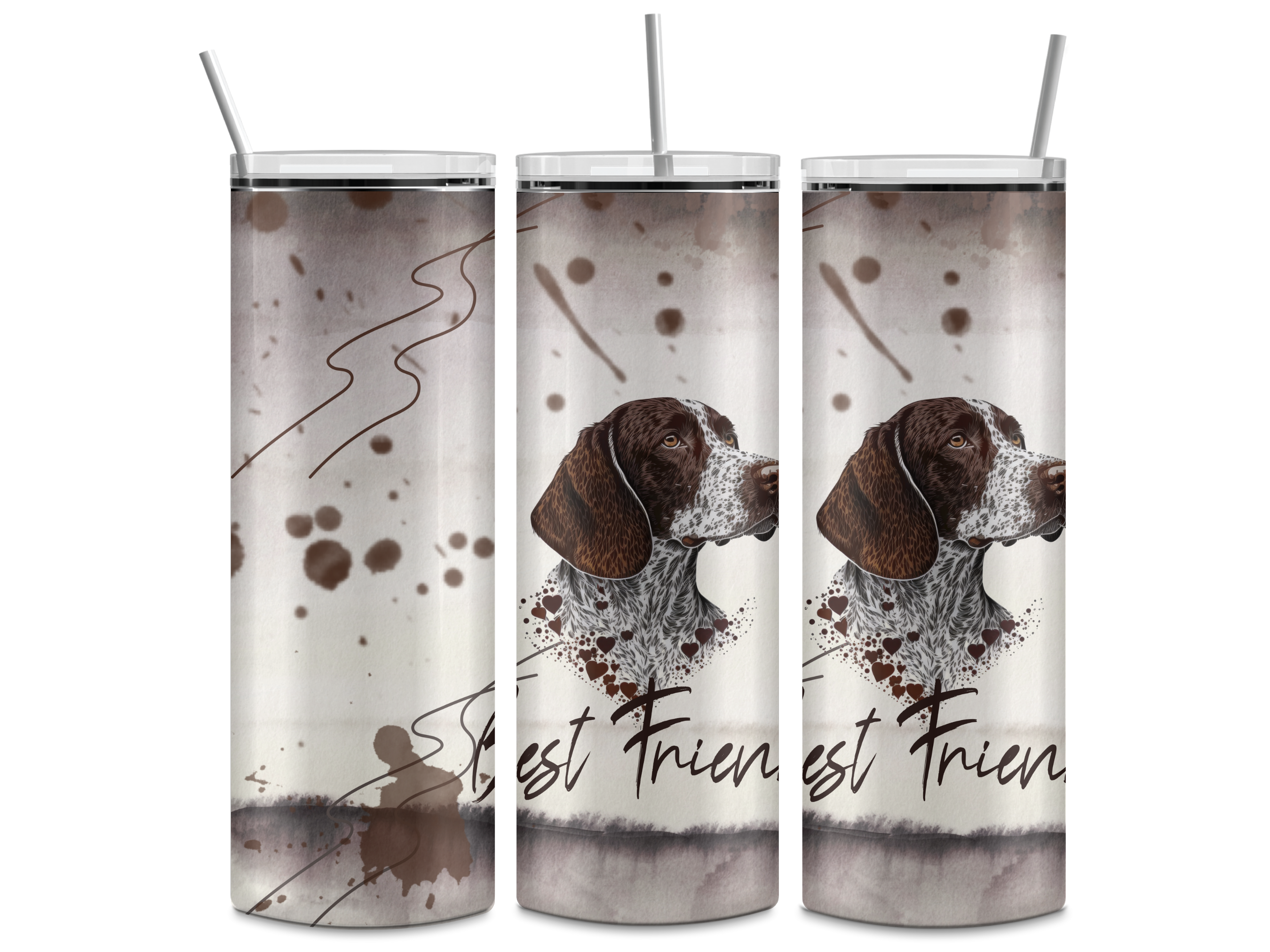 Designs by Robyn - Vendita all'ingrosso Bicchiere/tazza termica - Pointer tedesco a pelo corto per cani | Tumbler0
