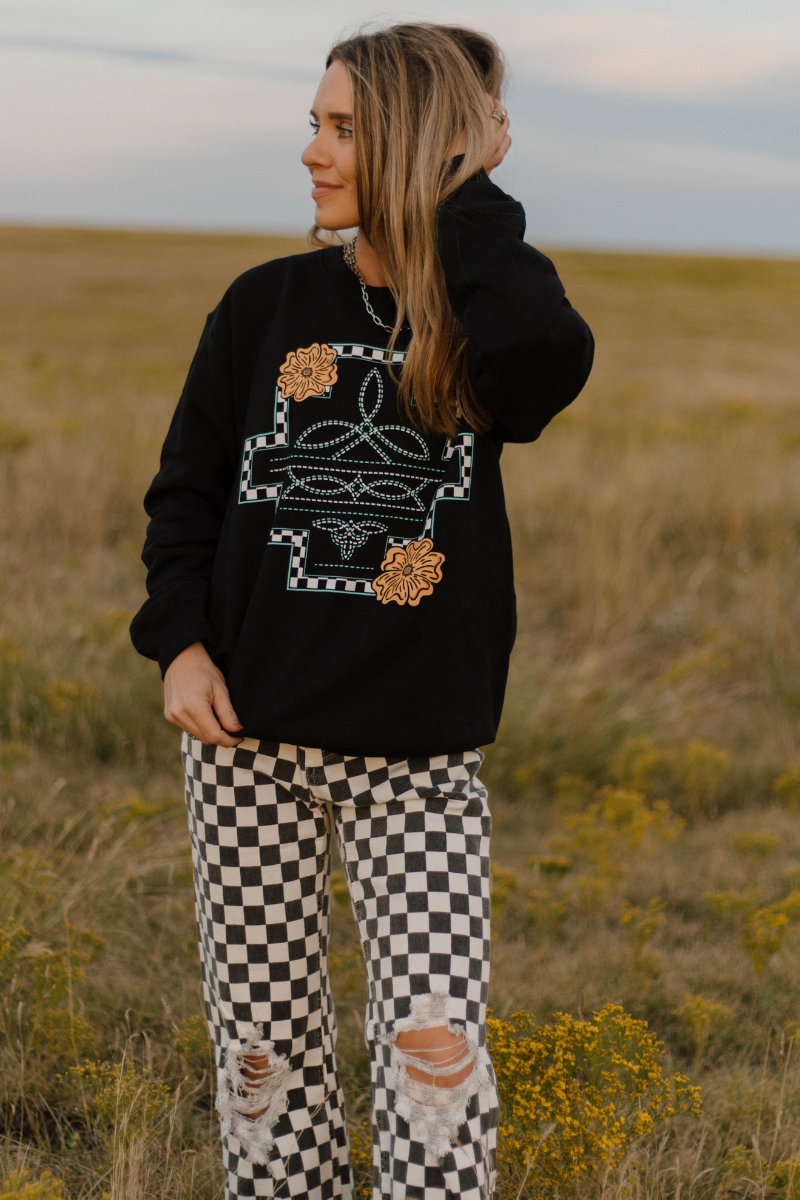 Sterling Kreek - Wholesale Graphic Sweatshirt - Women's - Little Country Little Hood Pullover1