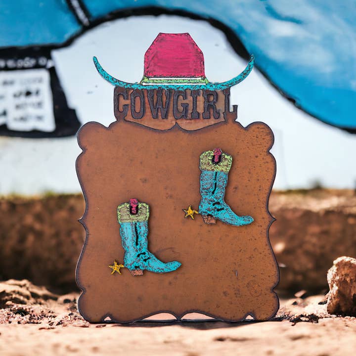 Picture Frame Cowgirl västra rodeo cowboyhäst 🐎 flicka för wholesale av Whimsies
