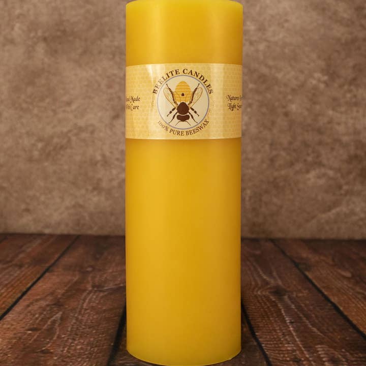 Beelite Candles - Wholesale Pillar Candle - Smooth Beeswax Pillar Candles21
