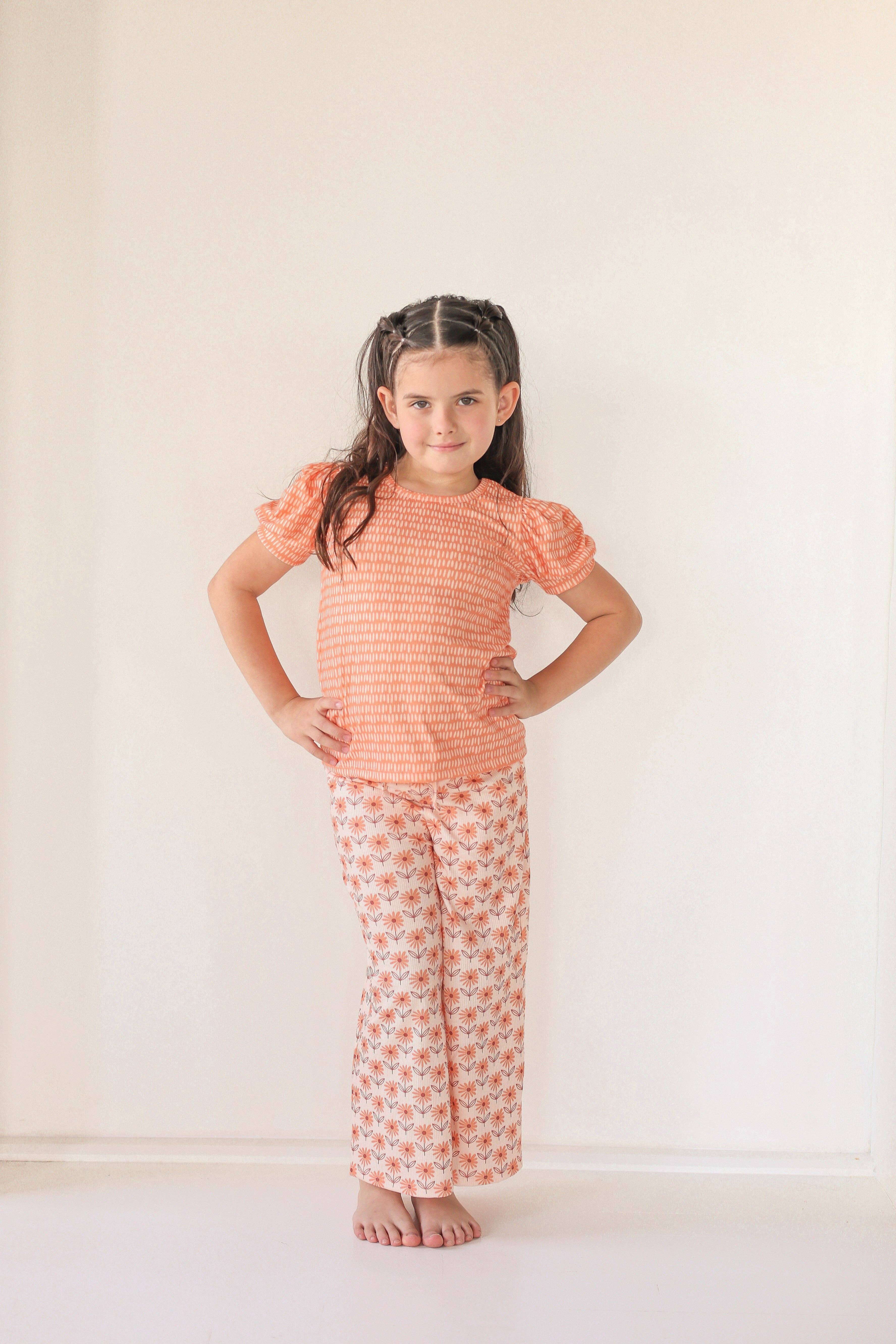 Celebrate Your Tribe - Wholesale Top & Pant Set - Kids - Retro Daisy Pants2