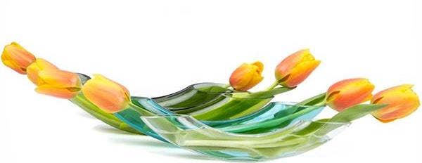 Chive - Vente Vases - Vases à fleurs colorés avec des formes uniques Arrangement floral1