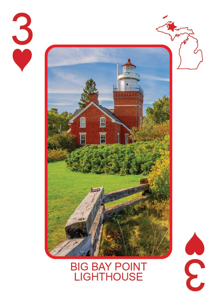 Phil Stagg Photography - Wholesale Playing Cards - LIGHTHOUSES OF MICHIGAN - Playing Cards - Euchre Friendly29