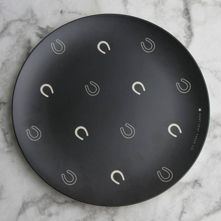 Hunt Seat Paper Co. – wholesale Dinner plate – Lucky Slate Dinner Plate Set of Four1