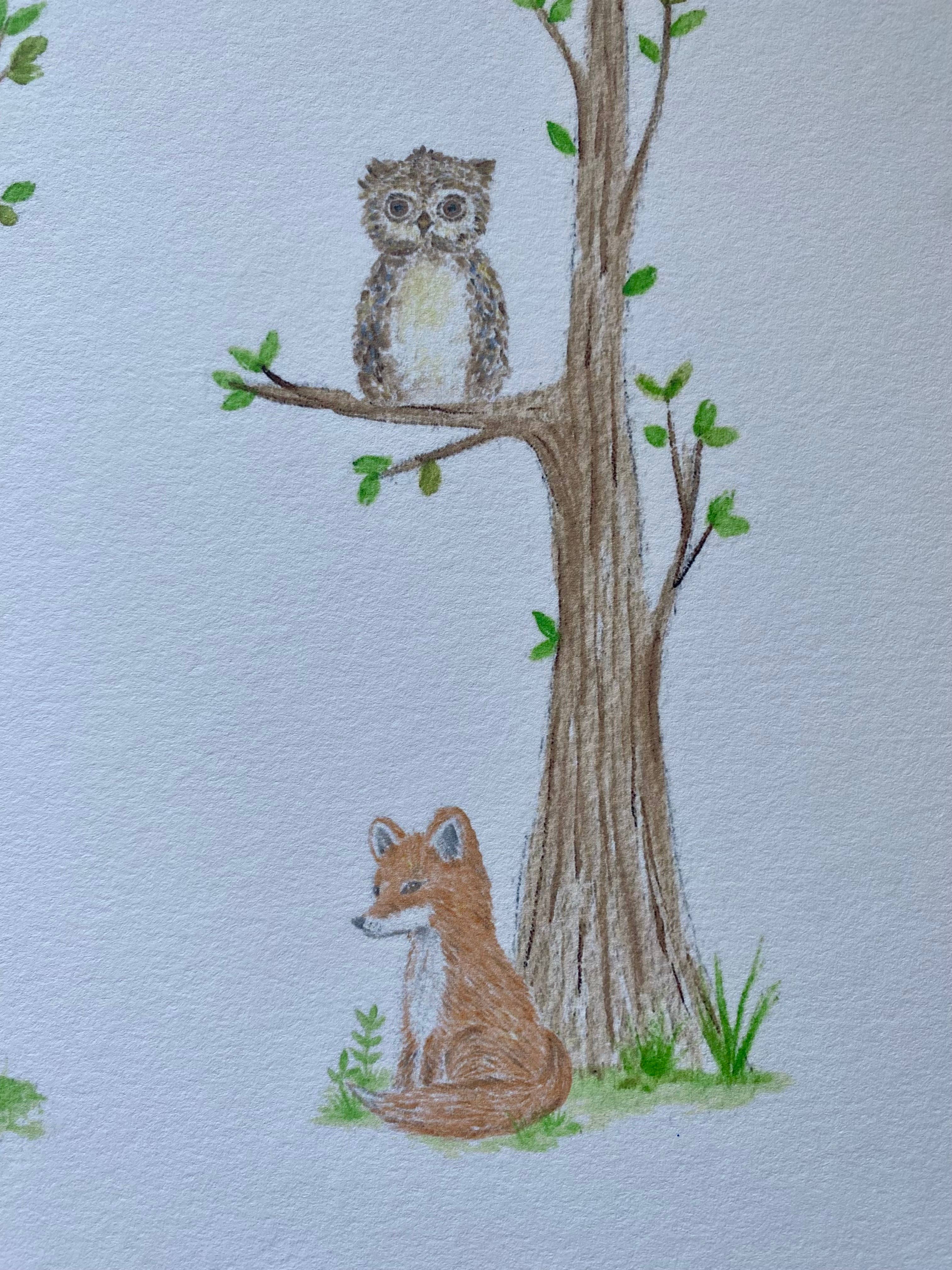 jcarp designs - Wholesale Art Print - Watercolor Forest Animals Art Print 2