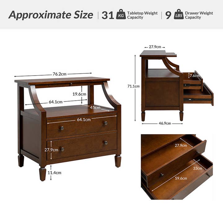 Karat Home - Wholesale Bedroom Furniture - Bernadette Nightstand4