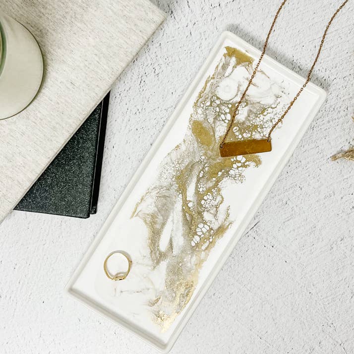 Lynn & Liana Designs - Wholesale Decorative Tray - Small Ceramic Resin Trays - Tariff free!