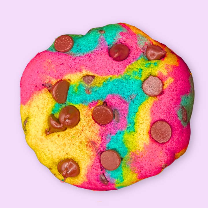 Easter-Hued Chocolate Chip Cookies - 15 cookies per box for wholesale by Baked in Color