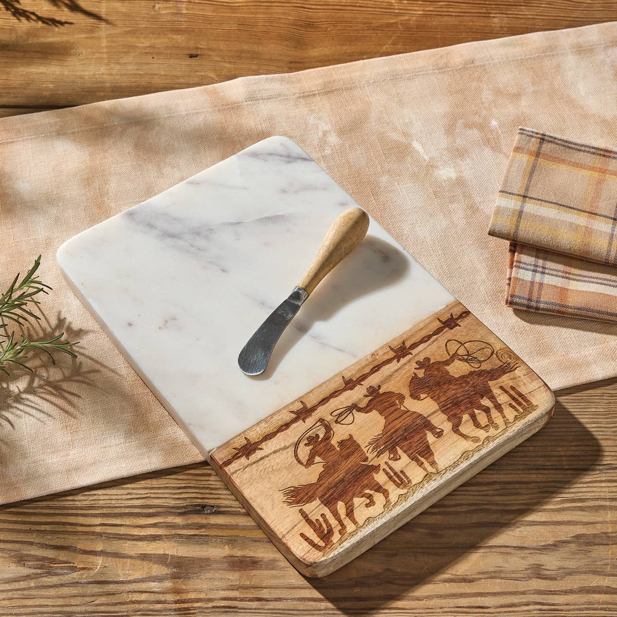 Park Designs - Wholesale Cutting Board - Cowboy Cutting Board with Spreader1