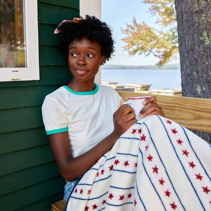 ChappyWrap - Vente Plaids - Couverture Étoiles et Rayures1