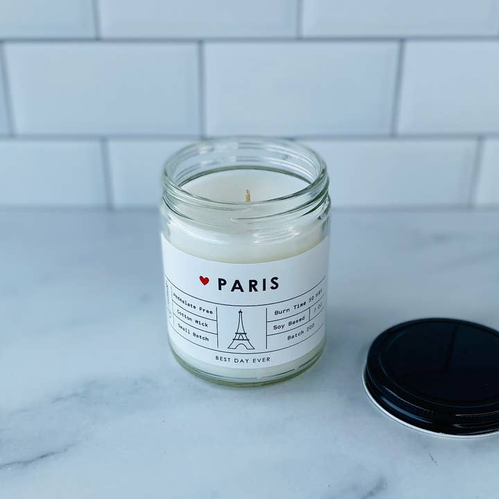 Rambling Caravan - Wholesale Jar/Filled Candle - Paris, France Candle5