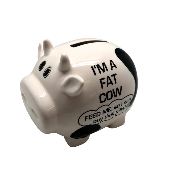 The Diabolical Gift People - Novelty Gifts, Mother's Day - Wholesale Money/Piggy Bank - Piggy Bank- Im a Fat Cow