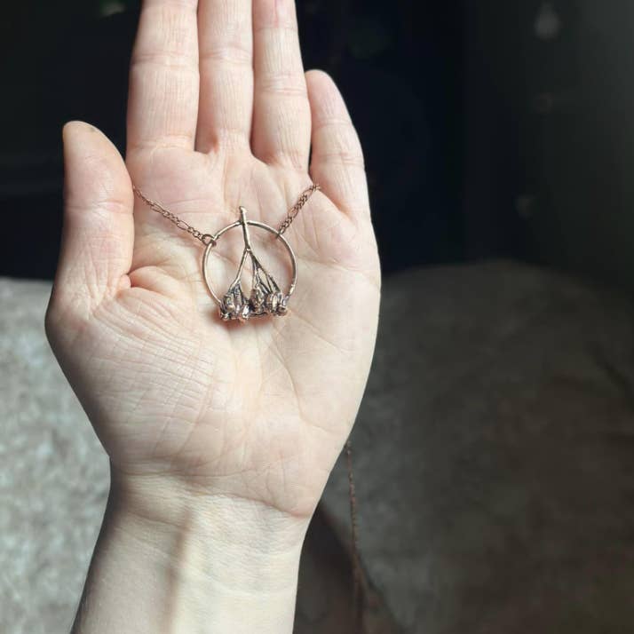 Gratefully Dreaming – Engroshandel Halskæde med vedhæng – Ægte Røllike Blomst Kobber Halskæde4