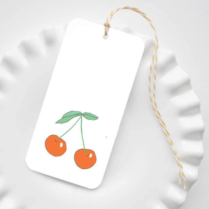 Tag de presente de cerejas por atacado de Sara Fitz