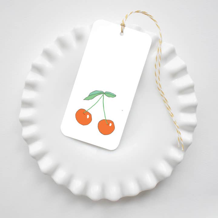 Cherries Gift Tag for wholesale by Sara Fitz