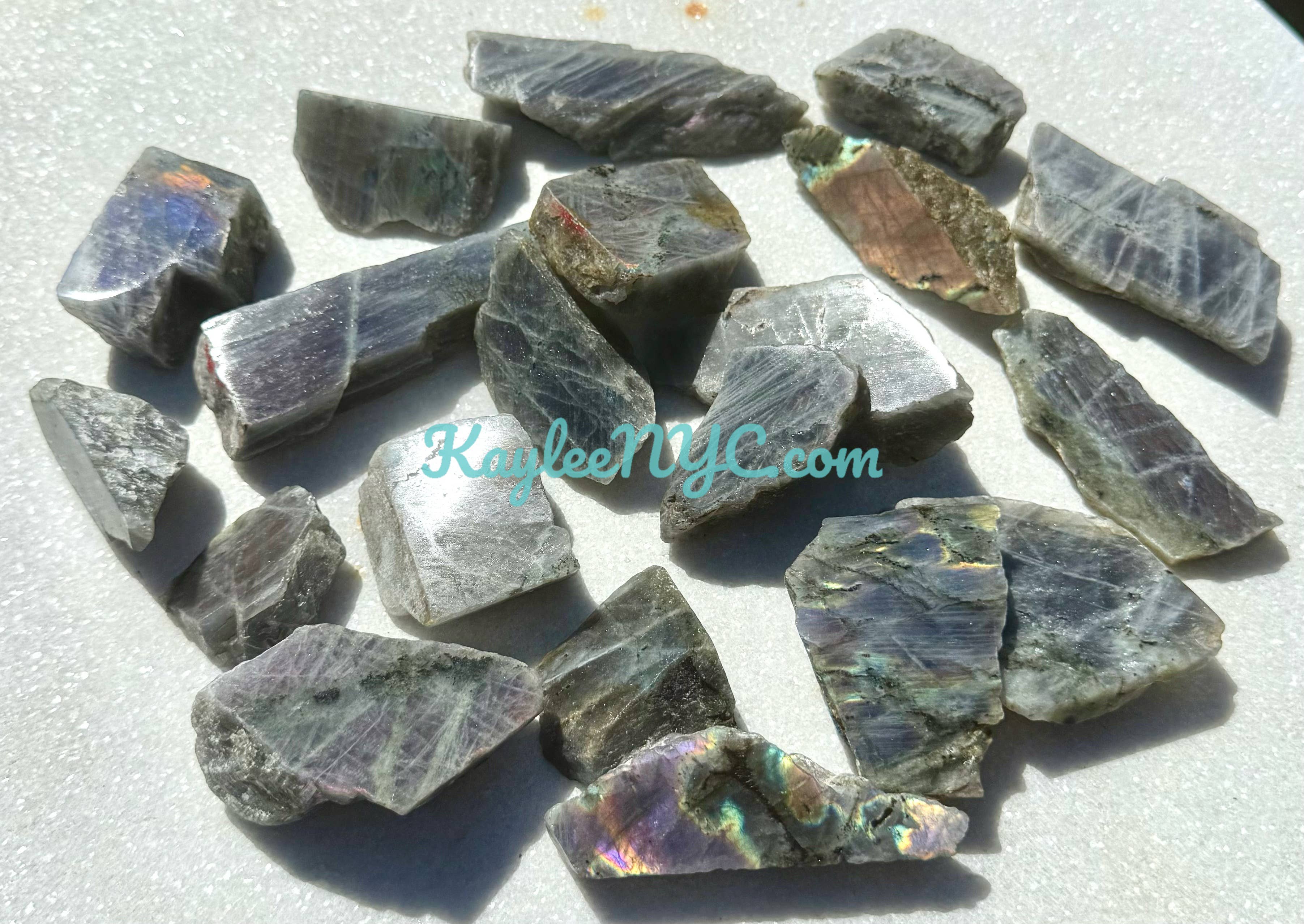 KayleeNYC - Wholesale Spiritual Stone/Crystal - Wholesale Lot 2 Lbs Natural Sunset Labradorite Slab Crystal2