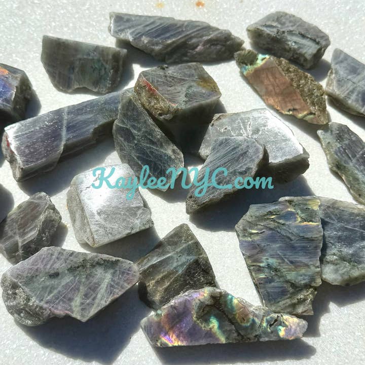 KayleeNYC - Wholesale Spiritual Stone/Crystal - Wholesale Lot 2 Lbs Natural Sunset Labradorite Slab Crystal2