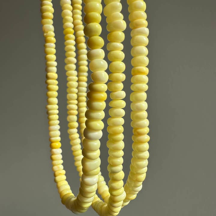 Collar de Ópalo | Cuentas Amarillo Mantequilla | Collar Pastel para Adolescentes para venta al por mayor de Anokhi Green | Handmade Gemstone Jewelry