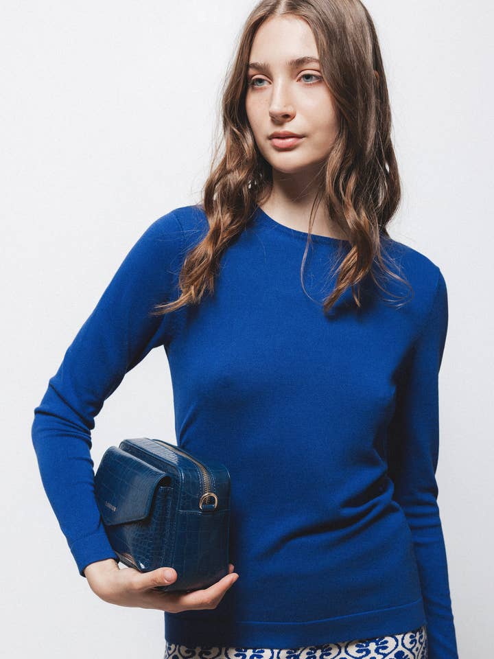 Effen Gebreide Trui (437439-51) voor wholesale door Lanidor