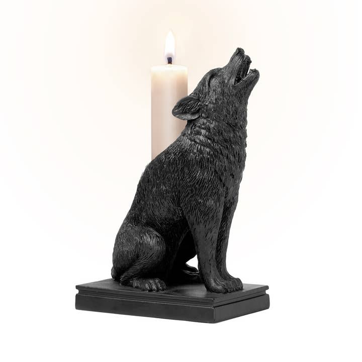 Ulula Noctis (Wolf Kandelaar) (Kaarshouder) voor wholesale door Alchemy England (Euro)