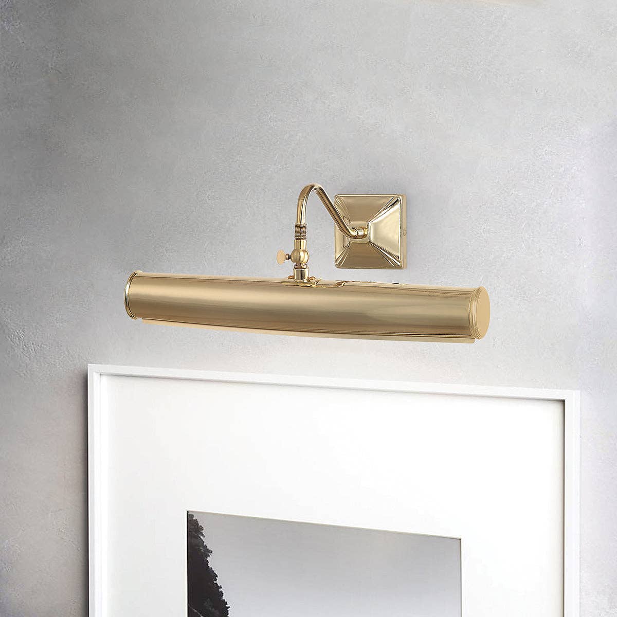 Lucas McKearn - Wholesale Sconce - Leo 2 Light Large Picture Light in Polished Brass1