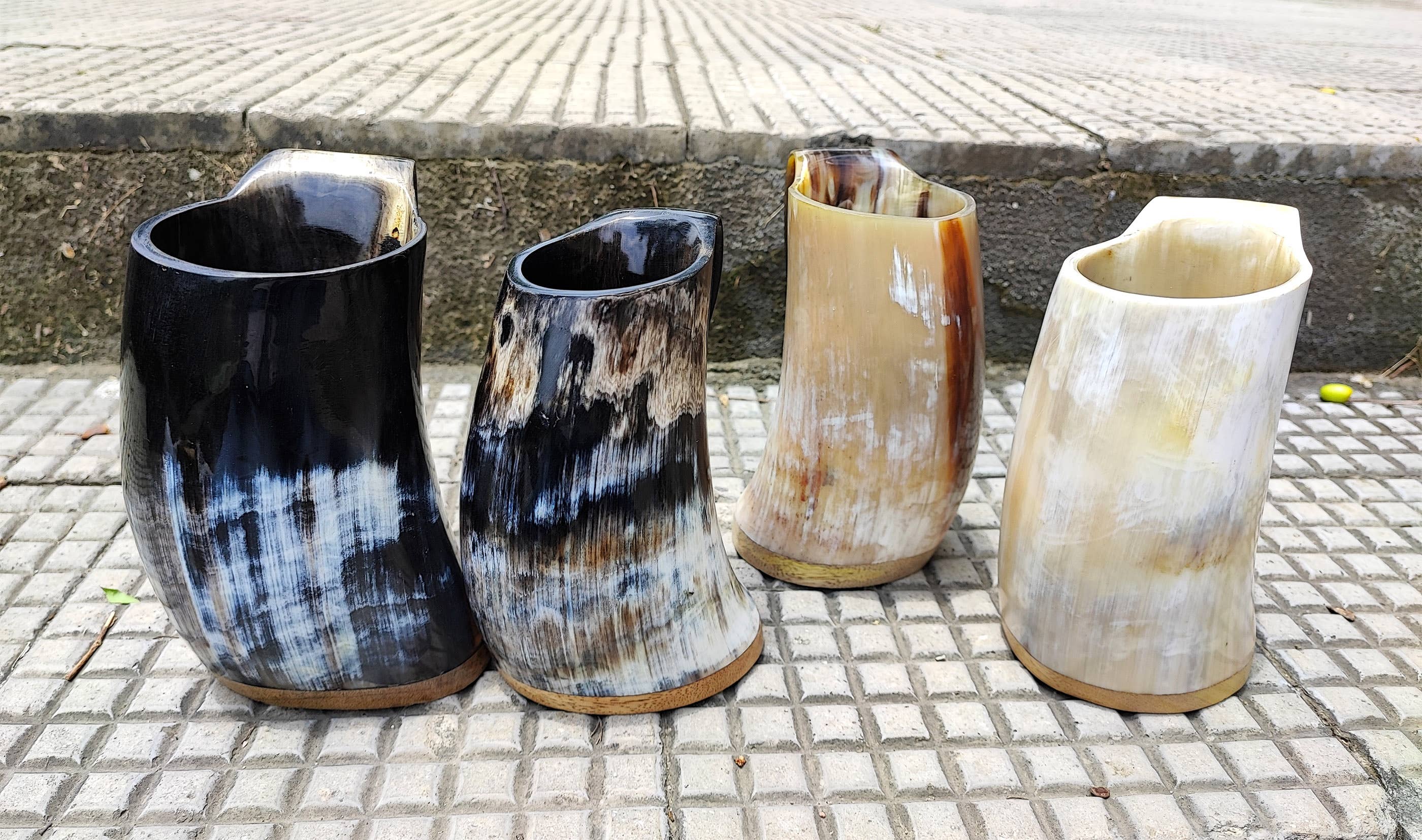 Billion Brothers - Wholesale Drinking Glass/Cup - Viking Horn Mugs Tankards Horn Cups Ale Mead Beer Mugs Large2