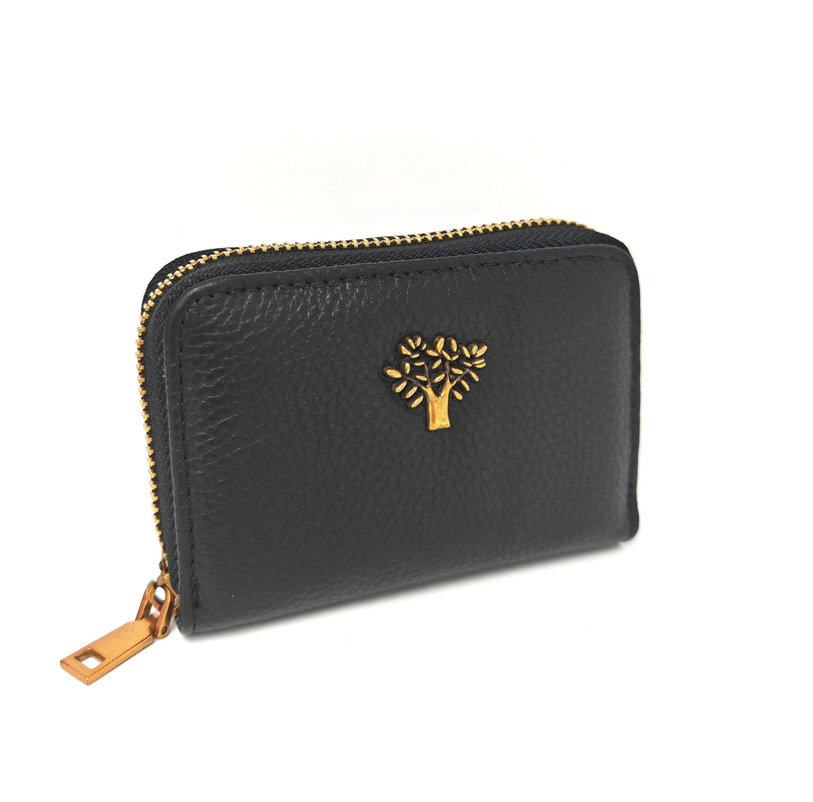 Superbia - Wholesale Wallet - Women's - Genuine Leather Zip Around Tree Life Card Holder-1080
