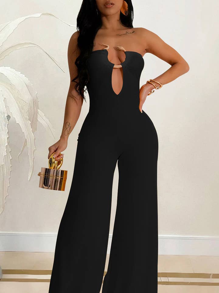 Strapless Wide-Leg Jumpsuit and other Purchase Wholesale strapless romper. Free Returns & Net 60 Terms on Faire trending on Faire.