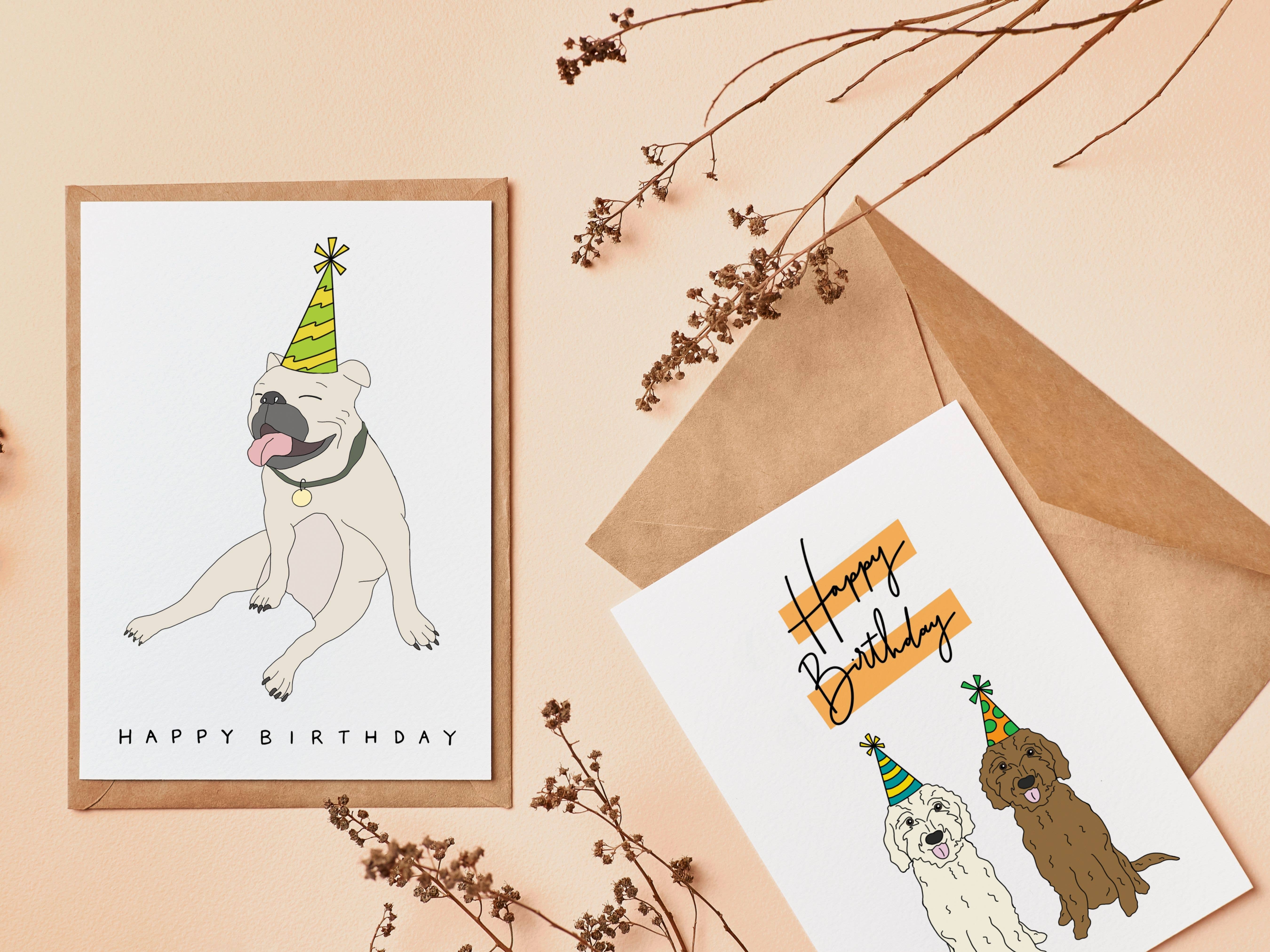 Simply Happy Paper - Wholesale Birthday Card - Happy Birthday Goldendoodles Card5