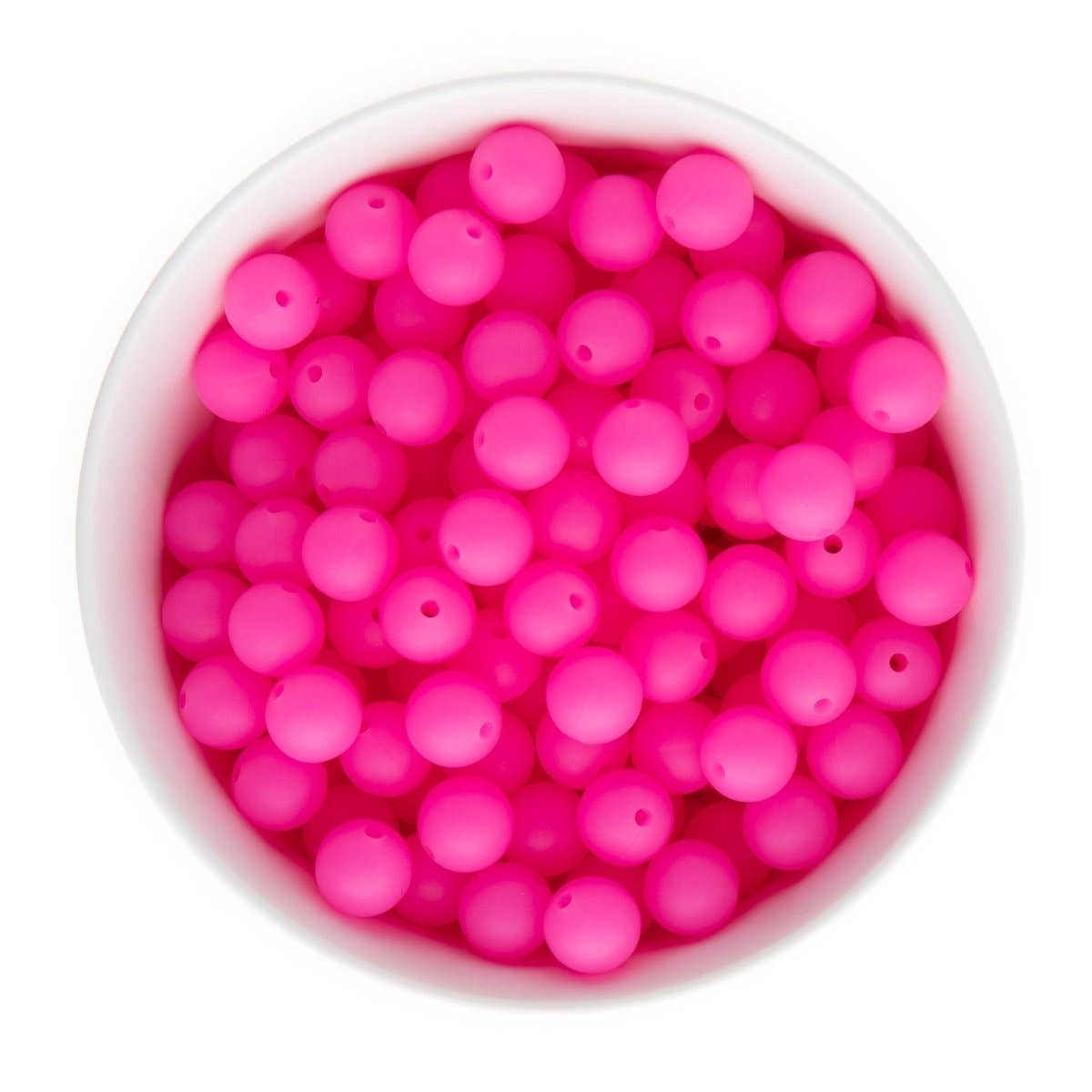 Cara & Co Silicone Craft Supply - Wholesale Beads - Glow-in-the-Dark Silicone Round Beads2