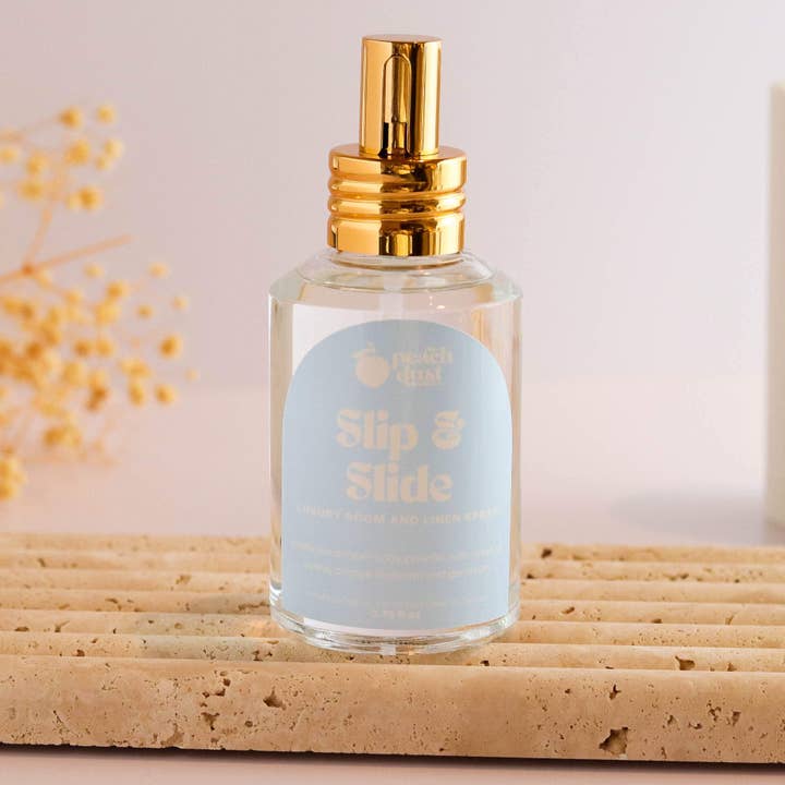 Slip & Slide Odor Eliminating Luxury Room and Linen Spray for wholesale by Peach Dust Collective